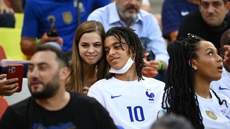 BUCHAREST, ROMANIA - JUNE 28: Ethan Mbappe, Brother of French International Kylian Mbappe looks on prior to the UEFA Euro 2020 Championship Round of 16 match between France and Switzerland at National Arena on June 28, 2021 in Bucharest, Romania. (Photo by Daniel Mihailescu - Pool/Getty Images) MBAPPE, ECCO ETHAN...