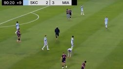 VIDEO / Il bodyguard di Messi è un felino: scatto impressionante per fermare un tifoso