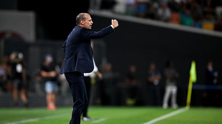 UDINE, ITALY - AUGUST 20: Massimiliano Allegri of Juventus during the Serie A TIM match between Udinese Calcio and Juventus at Dacia Arena on August 20, 2023 in Udine, Italy. (Photo by Daniele Badolato - Juventus FC/Juventus FC via Getty Images)