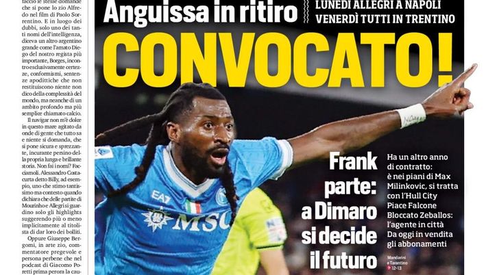 Prime pagine giornali sportivi oggi: il Napoli sui media- immagine 1