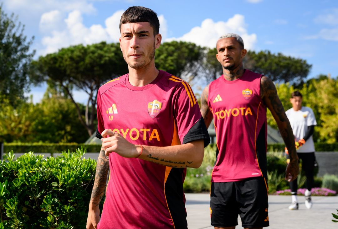 Trigoria, la rifinitura alla vigilia di Roma-Lille – FOTO GALLERY - immagine 35