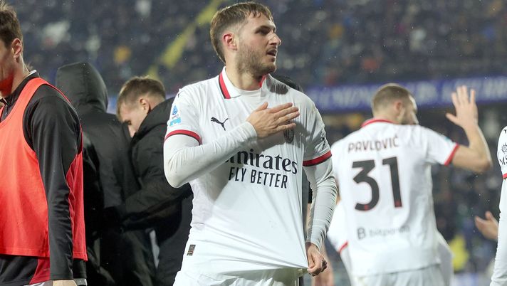 esultanza gol Santiago Giménez AC Milan Empoli-Milan 0-2 Serie A 2024-2025