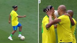 Assist di Ronaldinho, gol di Adriano: il Brasile dei sogni torna in campo 20 anni dopo