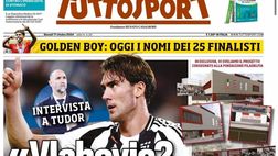 PRIMA PAGINA TUTTOSPORT OGGI: “Tudor: Vlahovic? Trenta gol”