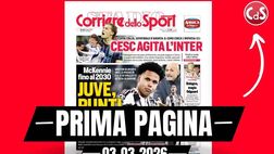 Prima pagina Corriere dello Sport: “Juve, punti fermi: McKennie-2030. Spalletti, vertice per il rinnovo”