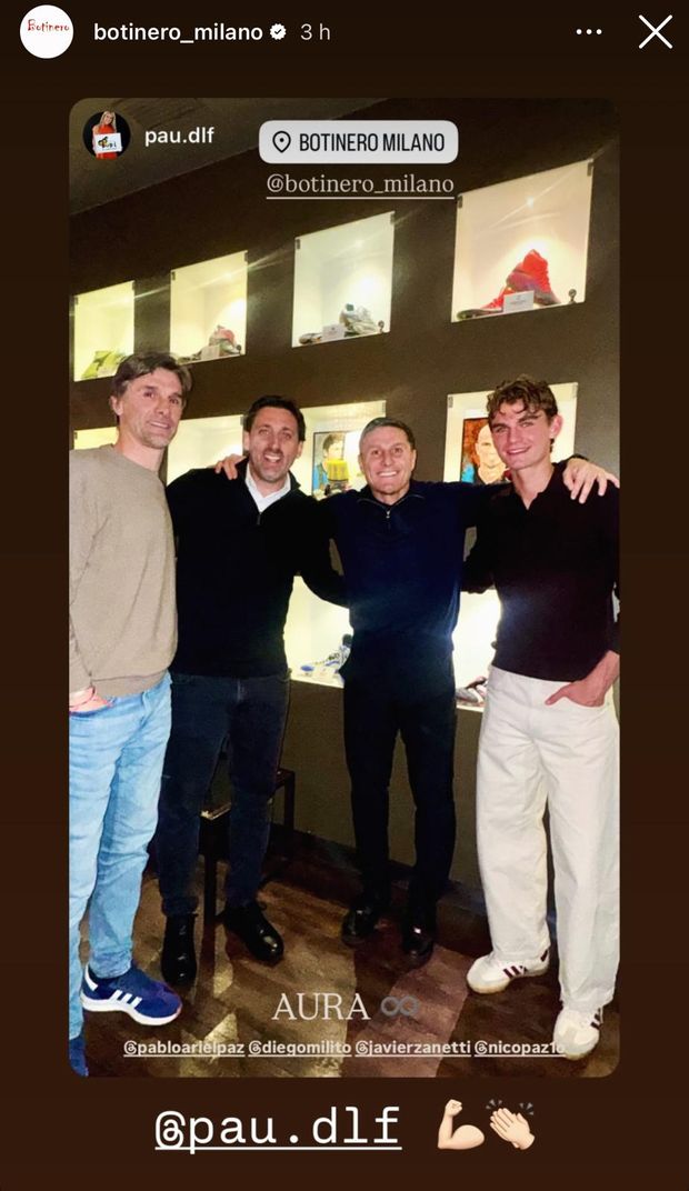 Nico Paz a cena con Zanetti e Milito. I tifosi sognano, ma il Real è in agguato- immagine 3