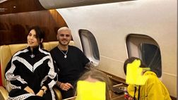 VIDEO / Wanda Nara e le figlie accompagnano Mauro Icardi in Turchia: sushi sul volo