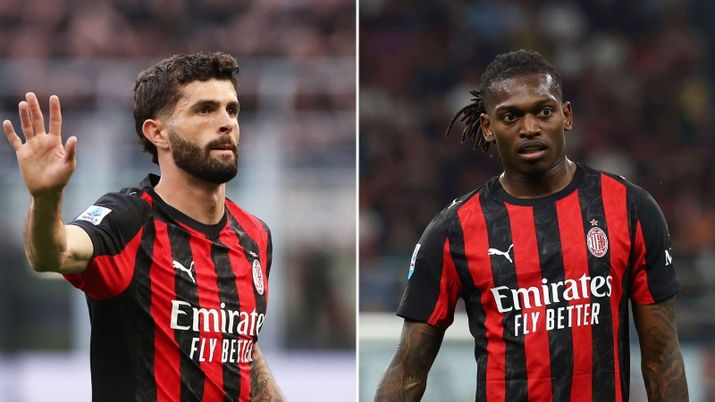 Christian Pulisic e Rafael Leao, attaccanti Milan