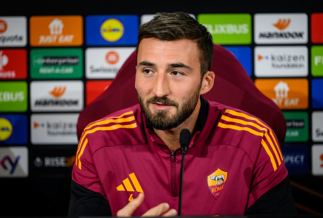 Roma-Midtjylland, la conferenza stampa di Gasperini e Cristante – FOTO GALLERY - immagine 10