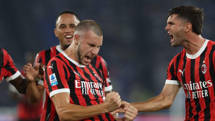 Strahinja Pavlovic AC Milan Lazio-Milan Serie A 2024-2025
