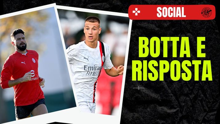 Olivier Giroud e Francesco Camarda, attaccanti del Milan (getty images) Olivier Giroud e Francesco Camarda, attaccanti del Milan (getty images)