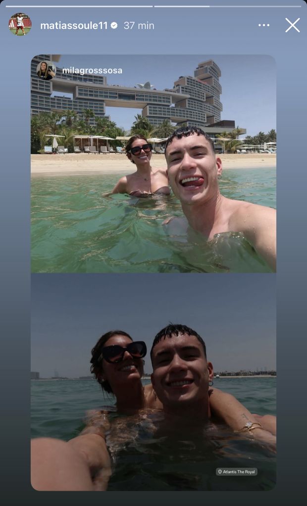 Soulé, relax a Dubai: gli scatti felici con la fidanzata Milagros – FOTO- immagine 2