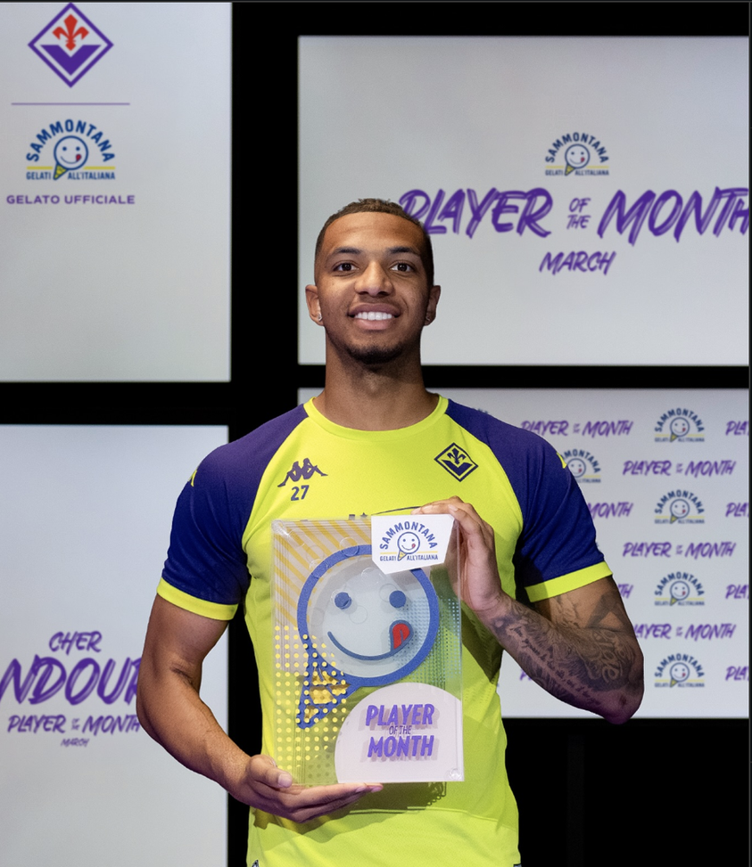 FOTO – Super Ndour a marzo: premiato come giocatore del mese viola - immagine 1