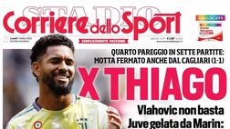 PRIMA PAGINA CORRIERE DELLO SPORT OGGI: “Juve gelata, terza a -3 dal Napoli”