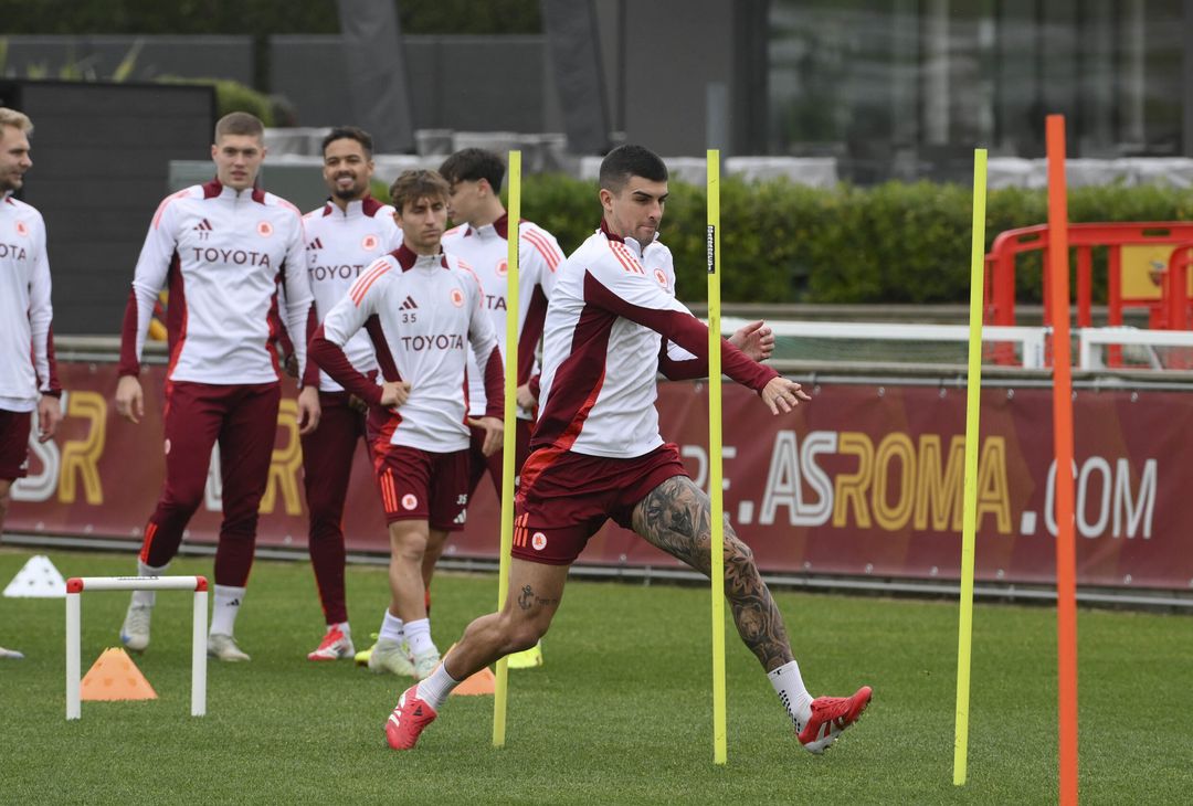 Trigoria, la rifinitura alla vigilia del Porto – FOTO GALLERY - immagine 5