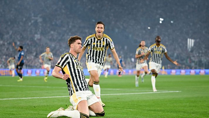 Vlahovic segna nella finale di Coppa Italia