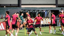 Trigoria, la rifinitura in vista del Lille: out Dybala e Bailey. Presente Baldanzi