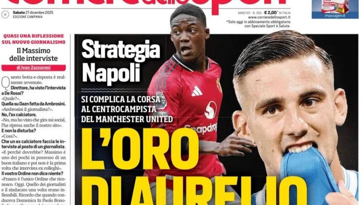 Prime pagine giornali sportivi oggi: il Napoli sui media- immagine 1