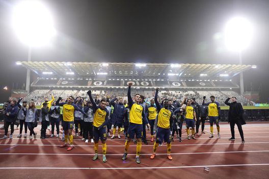 Bruxelles, Belgio - 12 dicembre 2024: I giocatori dell'Union Saint-Gilloise esultano dopo aver vinto contro il Nizza. (Foto di Alex Bierens de Haan/Getty Images) Al via la Jupiler Pro League 25/26: com’è finita la scorsa stagione?- immagine 3