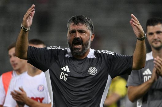 Gattuso, allenatore Hajduk Spalato.