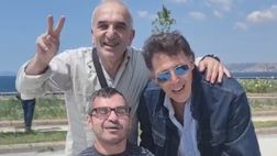 Parco a mare, tra tifo azzurro e inclusione: il sindaco Cuomo con un tifoso speciale