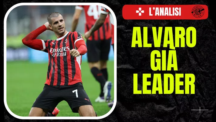 Álvaro Morata AC Milan Milan-Lecce 3-0 Serie A 2024-2025