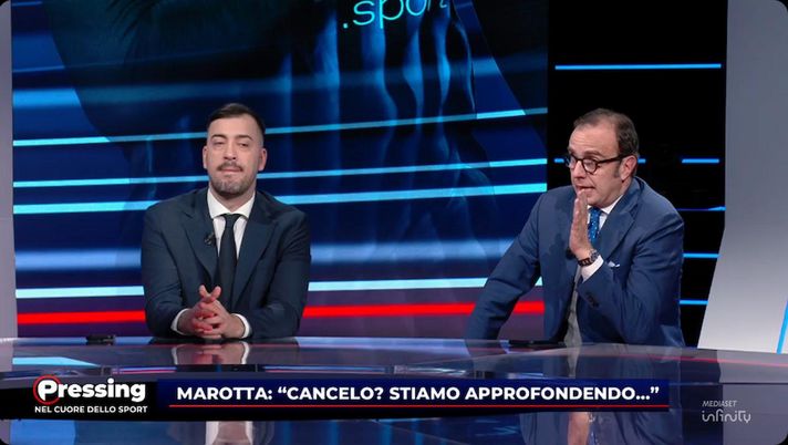 Cancelo-Dumfries, scontro Sabatini-Trevisani: “Non ho ragione?” – “No e finisci su Blob” Cancelo-Dumfries, scontro Sabatini-Trevisani: “Non ho ragione?” – “No e finisci su Blob” - immagine 1