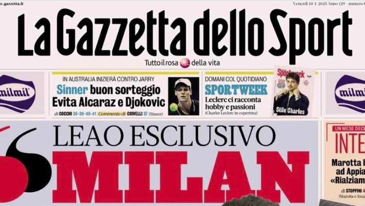 PRIMA PAGINA GAZZETTA DELLO SPORT OGGI: “Kvara in uscita. Chiesti al PSG 80 milioni” - immagine 1