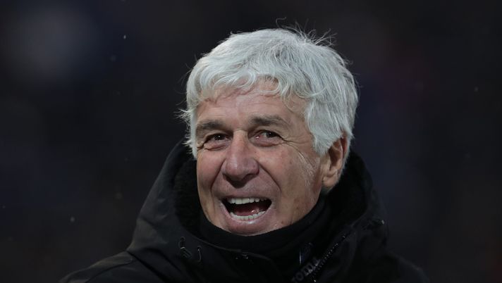 BERGAMO, ITALY - JANUARY 15: Atalanta BC coach Gian Piero Gasperini smiles during the Serie A match between Atalanta BC and Salernitana at Gewiss Stadium on January 15, 2023 in Bergamo, Italy. (Photo by Emilio Andreoli/Getty Images)  Torino Atalanta