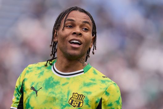 SASSUOLO, ITALY - MARCH 15: Armand Laurienté of US Sassuolo reacts during the Serie A match between US Sassuolo Calcio and Bologna FC 1909 at Mapei Stadium Citta del Tricolore on March 15, 2026 in Sassuolo, Italy. (Photo by Emmanuele Ciancaglini/Getty Images)