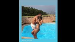 VIDEO / Bobo Vieri e lo scherzo in piscina a Costanza Caracciolo