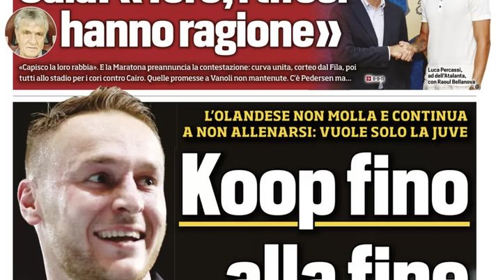 PRIMA PAGINA TUTTOSPORT OGGI: “Dietrofront Dybala” - immagine 1