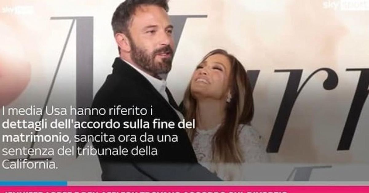 VIDEO / Jennifer Lopez e Ben Affleck: l’accordo sul divorzio