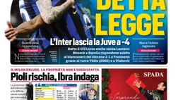 EDICOLA / CdS: “Detta legge. L’Inter lascia la Juve a meno quattro”