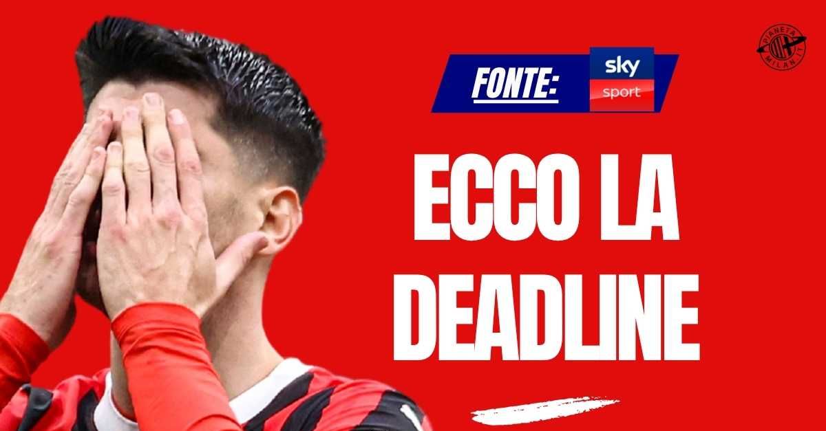 calciomercato milan morata como giornata decisiva c8217232 una deadline