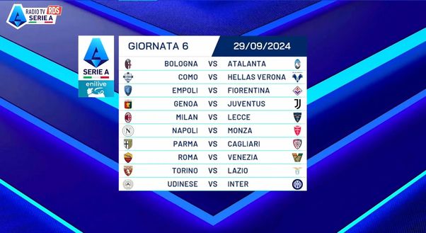 Serie A 24-25, il calendario completo: da Inter-Milan alla Juve, tutte le giornate - immagine 34