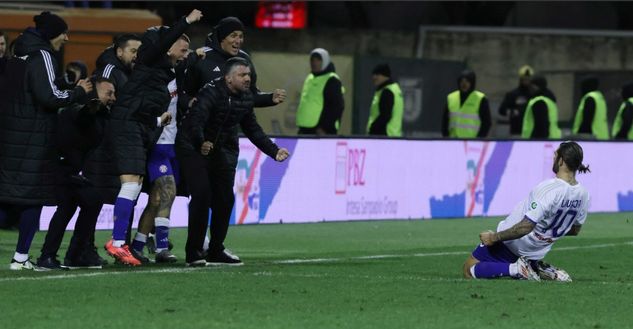 La gioia di Gattuso (Foto tratta da hajduk.hr) Hajduk-Gattuso