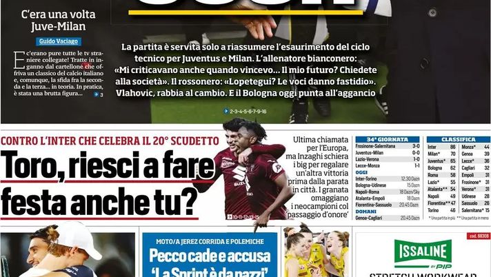 EDICOLA TS – Toro, riesci a fare festa anche tu? Contro l’Inter che celebra il 20esimo - immagine 1