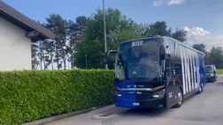 VIDEO FCIN1908 / Inter, la partenza del pullman nerazzurro verso Torino