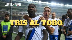 Thuram, Lautaro e Calha matano il Toro: Inter temporaneamente in vetta alla classifica
