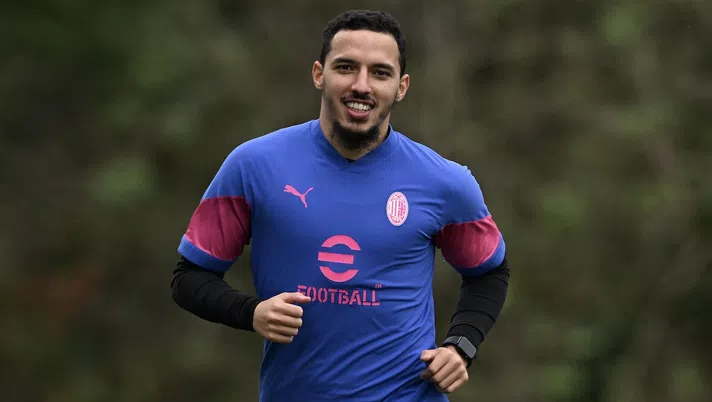 Ismaël Bennacer AC Milan allenamento Milanello