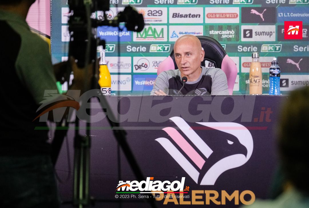 FOTO PALERMO, verso il Lecco: Eugenio Corini in conferenza stampa (GALLERY) - immagine 5