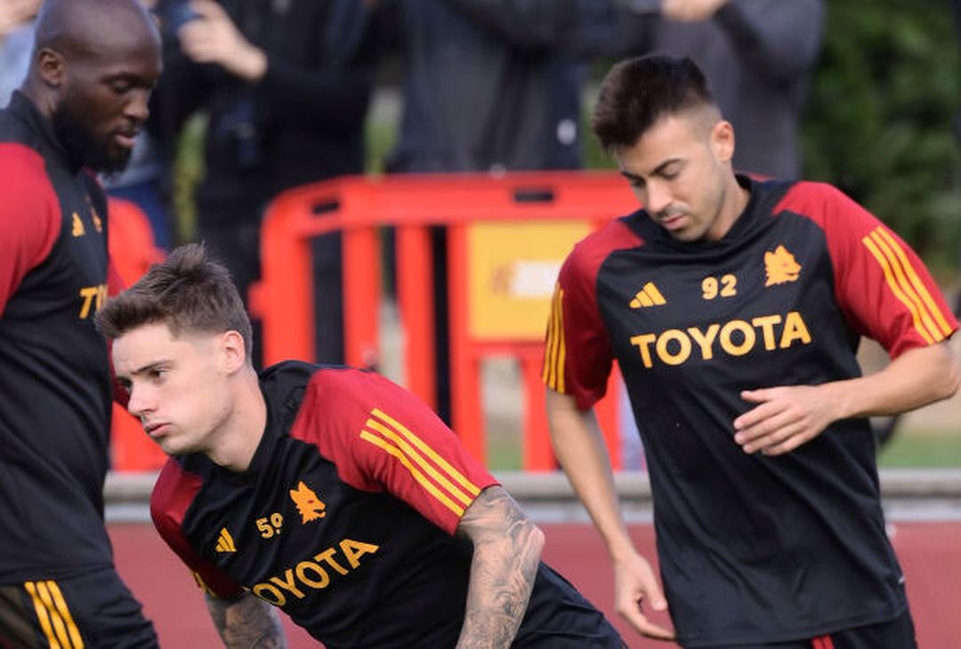 Roma, l’allenamento alla vigilia del match con lo Slavia Praga – FOTO GALLERY - immagine 38