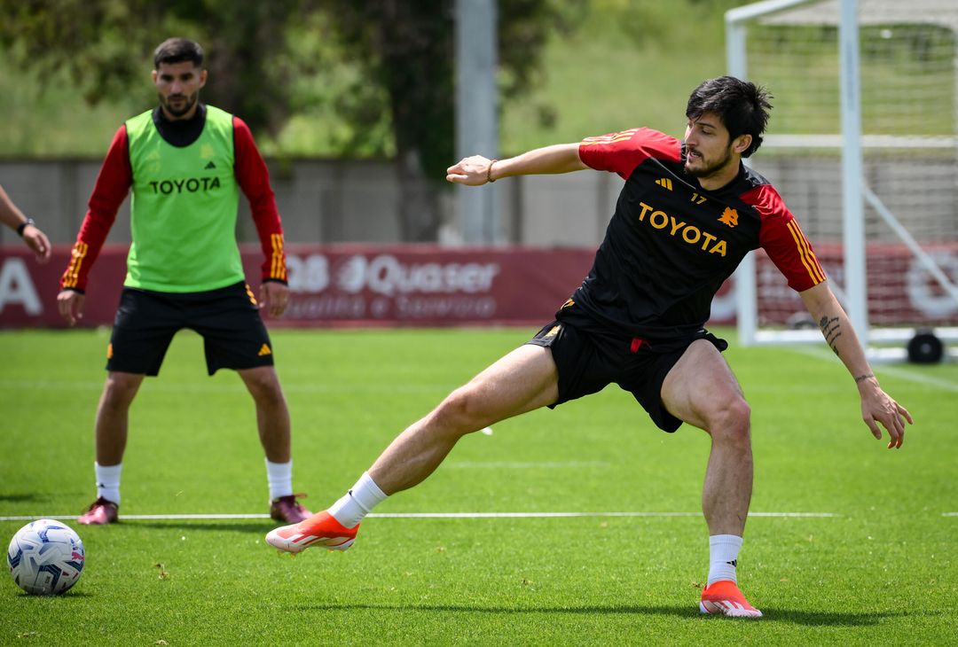Roma, l’allenamento dopo la confitta con l’Atalanta – FOTO GALLERY - immagine 9