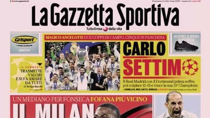 PRIMA PAGINA GAZZETTA DELLO SPORT OGGI: “Kvara che fai?” - immagine 1