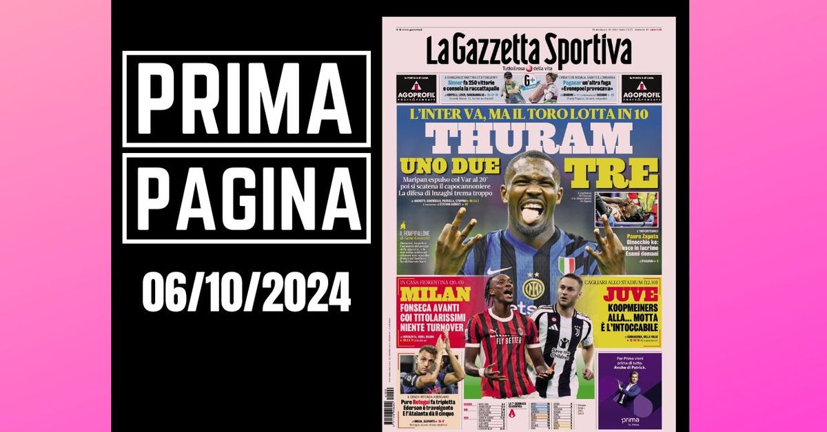 Prima pagina Gazzetta dello Sport: “Milan, per Fonseca niente turnover”