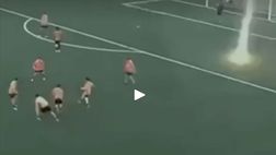 VIDEO – Fiorentina U18, fulmine in allenamento: che spavento per i ragazzi