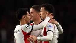 Psv-Napoli 5-2, ancora una ripartenza a punire gli azzurri: semplice tap-in per Pepi