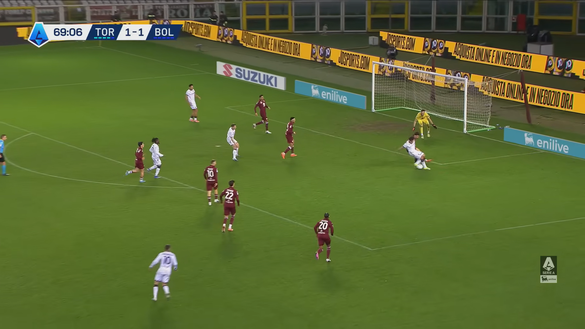 Torino-Bologna 1-2, l’analisi dei gol: Marianucci cade nella finta di Castro- immagine 12