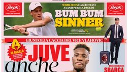 PRIMA PAGINA GAZZETTA DELLO SPORT OGGI: “Juve anche Abraham”